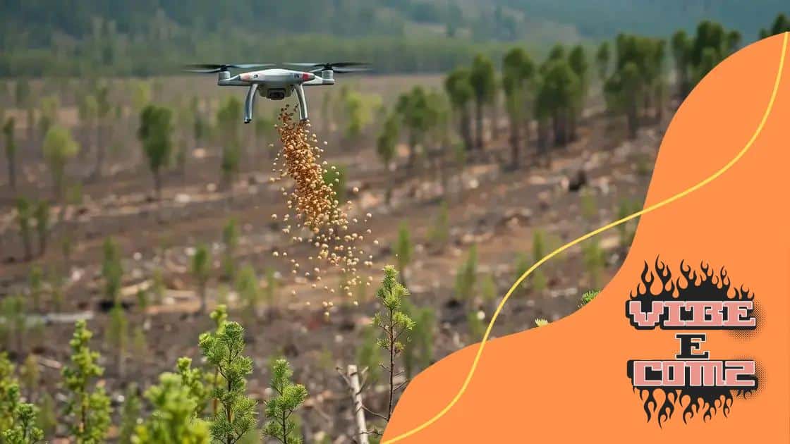 Using drones for reforestation efforts
