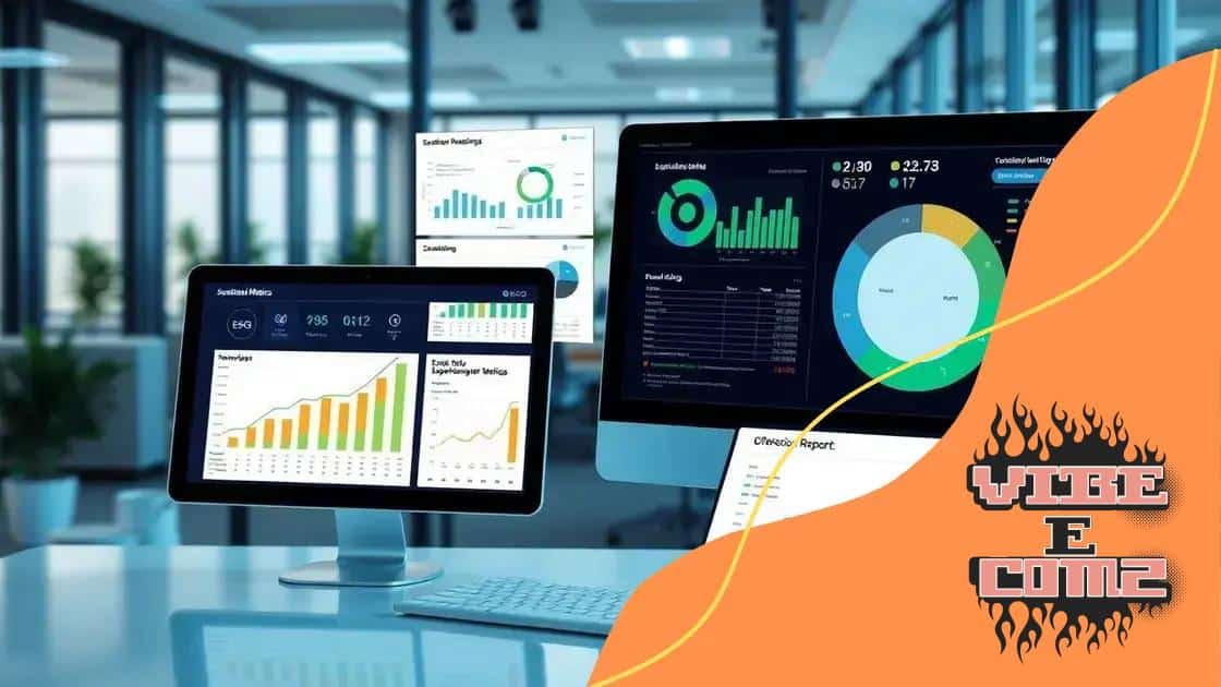Tools to assess sustainability metrics