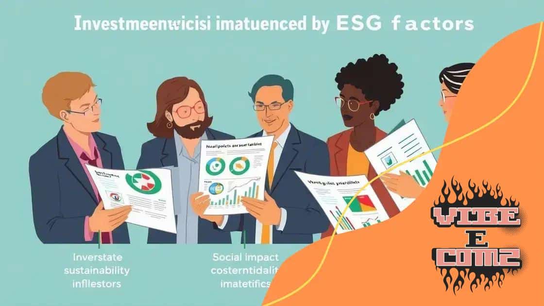 Impact of ESG on investment decisions
