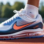 Nike Air Max shoe with visible air unit, symbolizing advanced cushioning technology and performance.