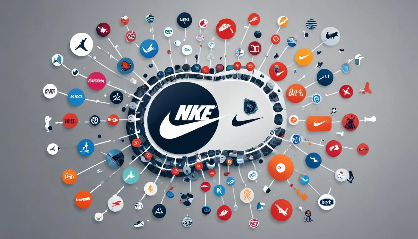 Nike strategic partnerships and collaborations graphic