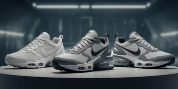 Futuristic Nike sneakers representing 2026's most anticipated releases on a pedestal