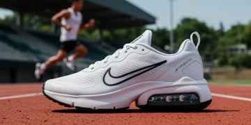 Nike Air Max 2026 running shoe on a track, ready for performance review.