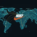 Nike's 2026 US Supply Chain: 3-Month Product Availability Outlook Digital representation of Nike's optimized global supply chain, highlighting US product flow and logistic improvements for 2026.