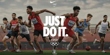Diverse athletes embodying determination with Nike's 'Just Do It' slogan in 2026