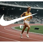 From Track to Court: Nike's Athlete Endorsements & 2026 Empire Steve Prefontaine running on track, symbolizing Nike's early athlete endorsements.