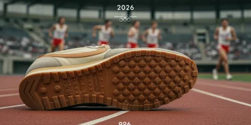 Vintage Nike Waffle Trainer with waffle sole, symbolizing innovation from 1972 Olympic Trials
